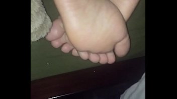 Her soles, and a lil leg.