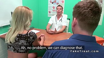 Blonde cheating bf with doctor