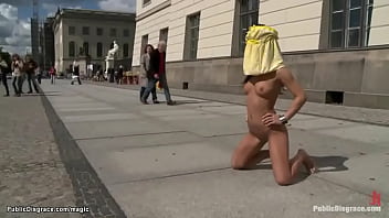 Little Romanian anal public banged