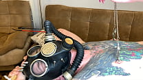 Dominatrix Nika plays with her slave's nipples. BDSM. Moans of pain and pleasure.
